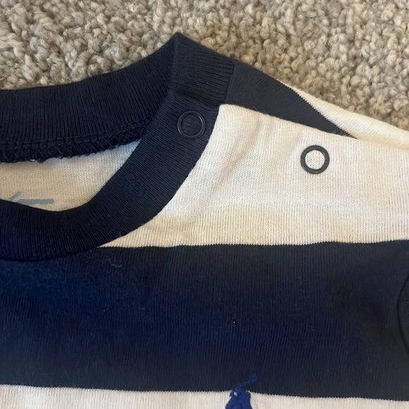 Ralph Lauren classic preppy baby striped cotton jersey tee NWT new with tags - Picture 3 of 7